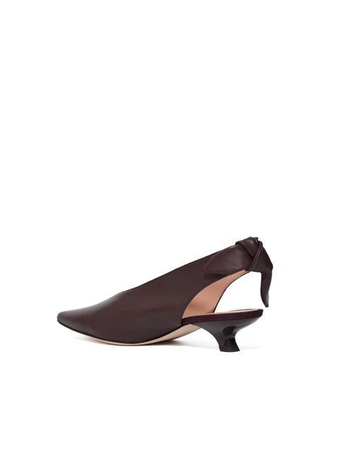 Scarpe slingback in pelle Marrone ALBERTA FERRETTI | A3206 66740104